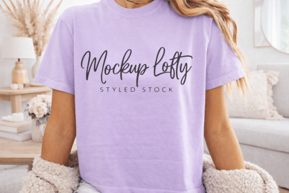 Download Comfort Colors 3023CL Orchid Mockup - Mockup Collection