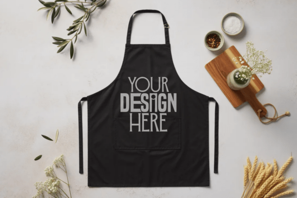 Download Black Apron Model Mockup - Mockup Collection