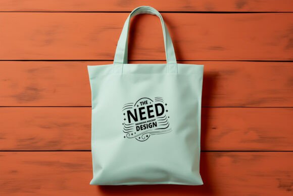Download Light Green Tote Bag Branding Mockup - Mockup Collection
