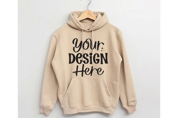 Download Gildan 18500 Hoodies Sand Mockup - Mockup Collection
