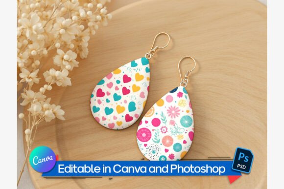 Download Sublimation Earring Mockup - Mockup Collection