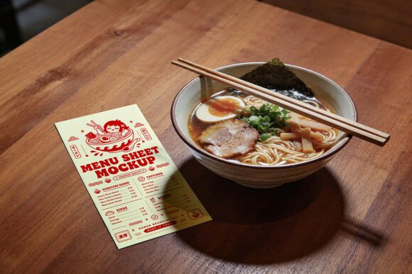Download Ramen Restaurant Branding Mockup Set - Mockup Collection