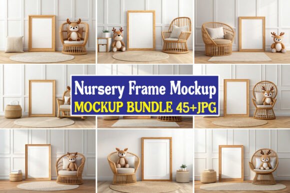 Download Nursery Frame Mockup Bundle 04 - Mockup Collection