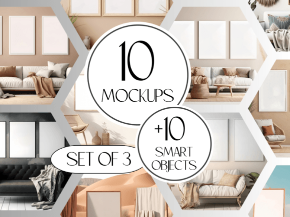 Download Frame Mockup Bundle, 10x PSD Templates - Mockup Collection